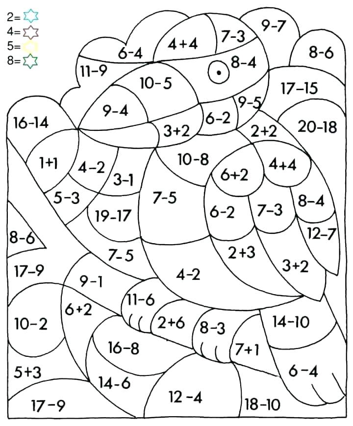 A Bird For Coloring By Numbers F Rbung Seite Kostenlose Druckbare