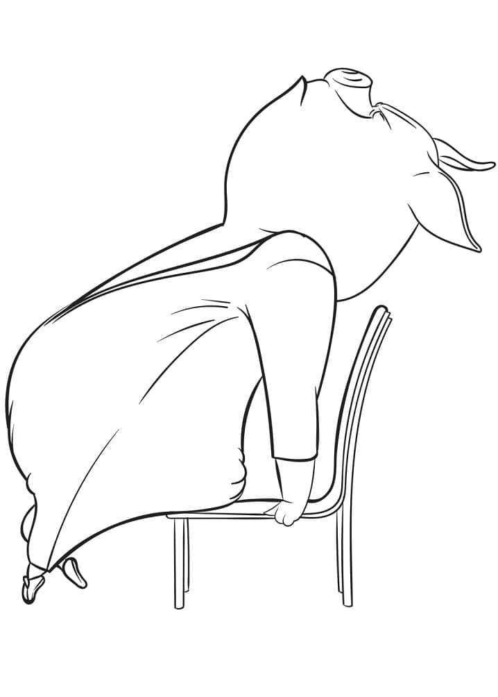 Gunter In Sing Movie Coloring Pages