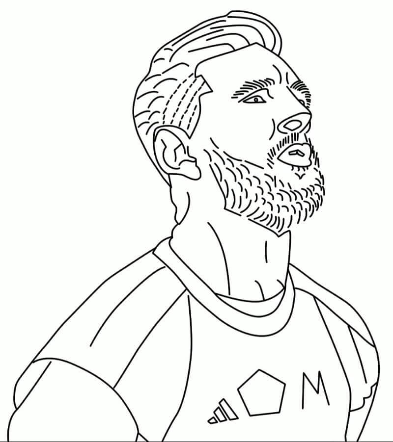 Dibujo Messi Para Colorear Imprimir E Dibujar Coloringonly Pdmrea