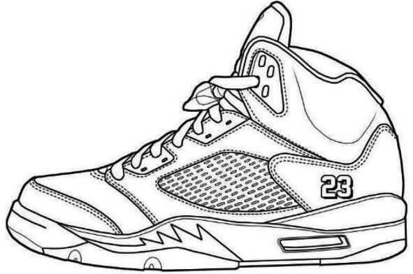 Desenho De Tênis Nike Jordan Para Colorir Desenhos Para Colorir E