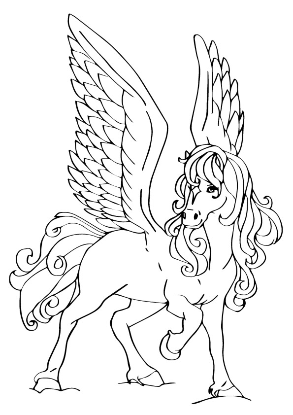 Descubrir 64 Imagen Dibujos De Pegasos Para Colorear E Imprimir