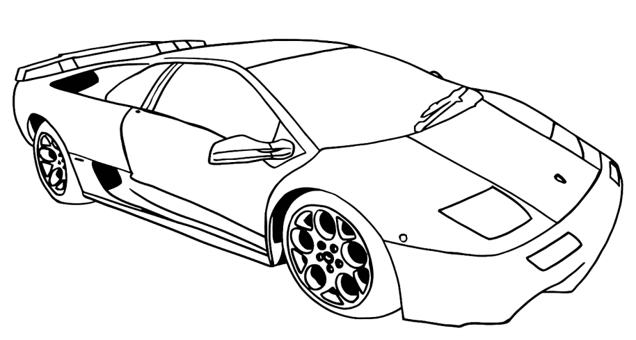 Lamborghini Diablo Para Colorear Imprimir E Dibujar ColoringOnly