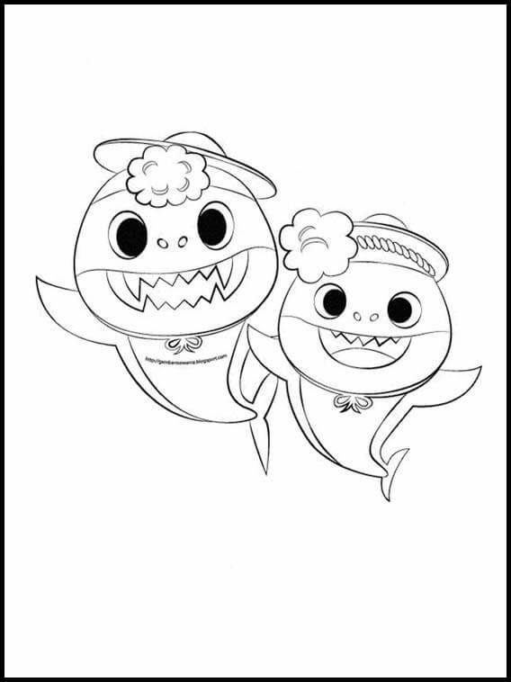 Dibujos De Tiburon Bebe Para Colorear E Imprimir ColoringOnly