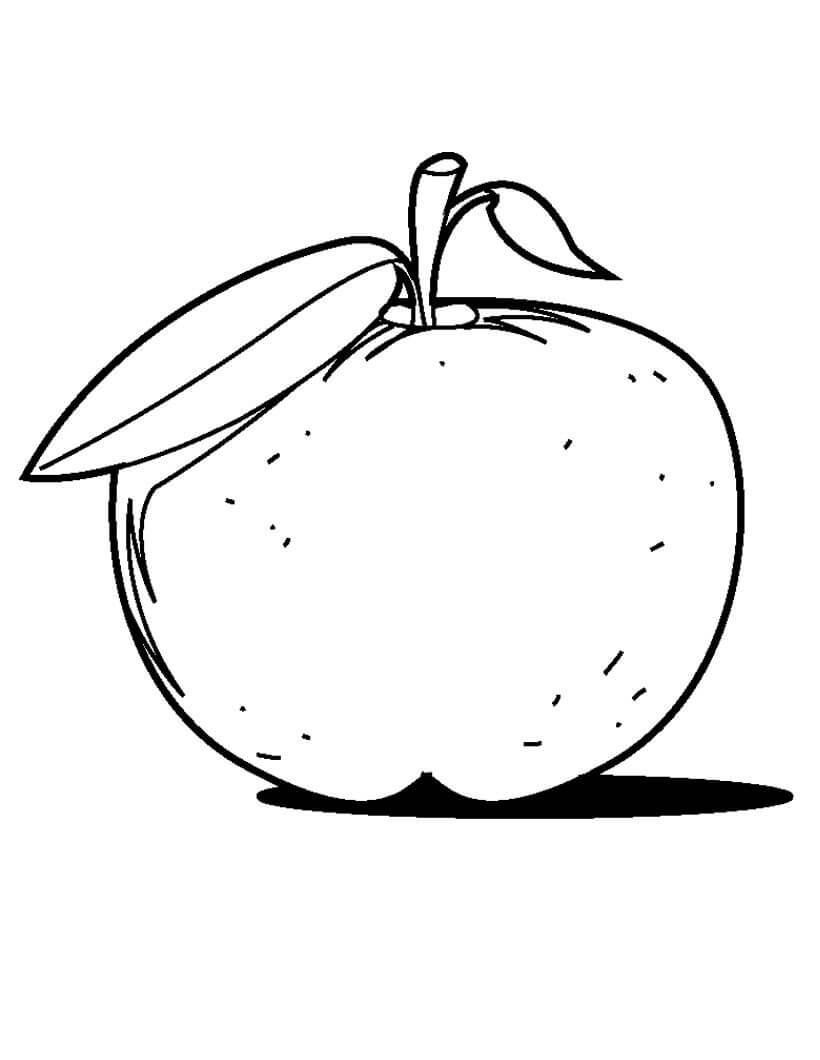 Manzana Increíble para colorear imprimir e dibujar ColoringOnly