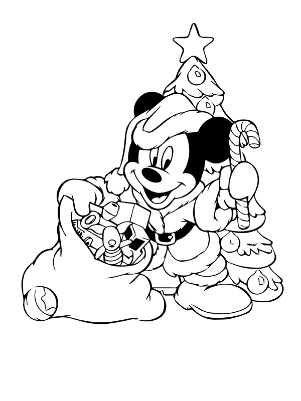 Imprimible Disney Navidad Para Colorear Imprimir E Dibujar Coloringonly