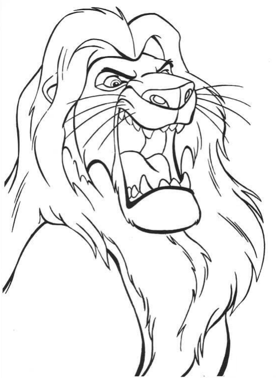 Mufasa Y Simba Para Colorear Imprimir E Dibujar Coloringonly