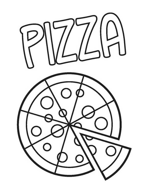 Dibujos De Pizza Para Colorear E Imprimir Coloringonly