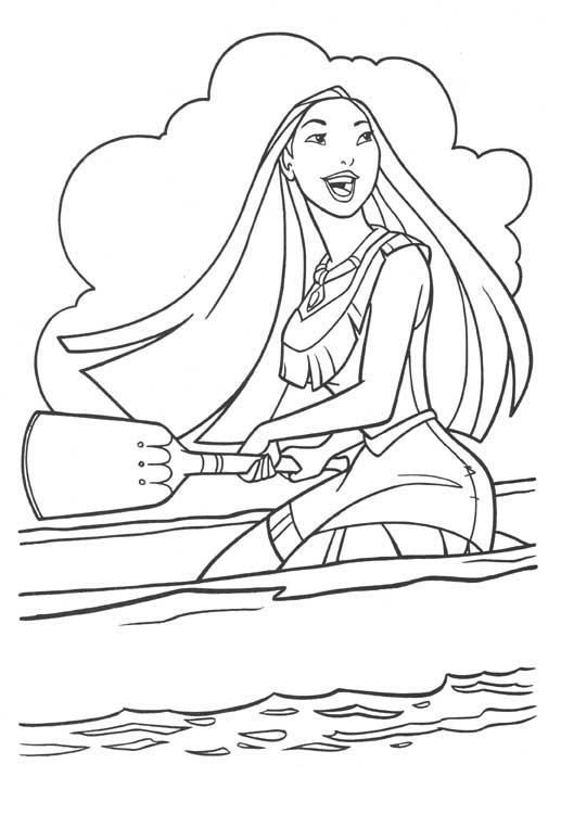 Pocahontas Remo Para Colorear Imprimir E Dibujar Coloringonly