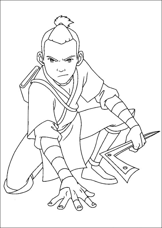 Sokka Enojado Para Colorear Imprimir E Dibujar Coloringonly