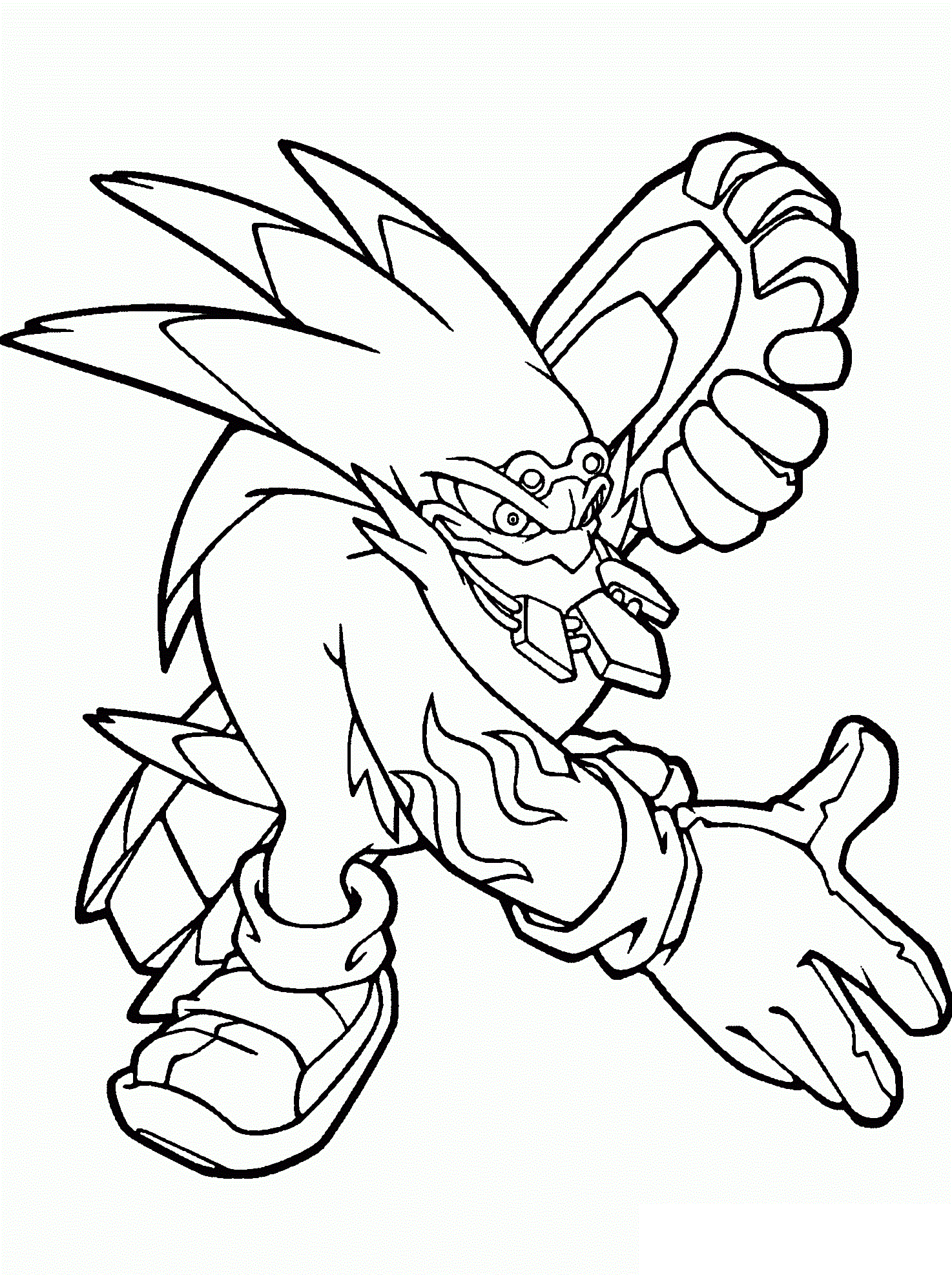 Metal Sonic Para Colorear Imprimir E Dibujar Coloringonly