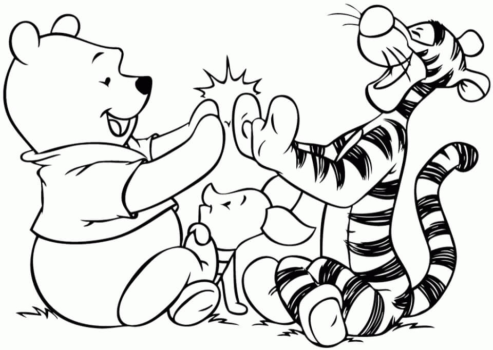 Winnie The Pooh Coloring Pages Birthday Printable In Disney My XXX Hot Girl