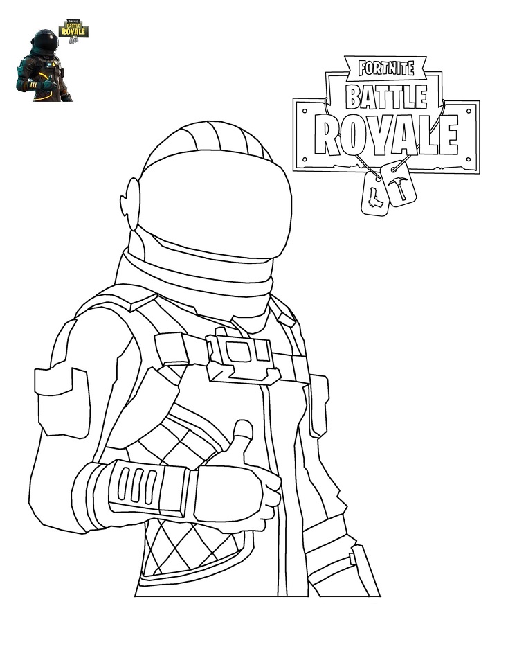 Dark Voyager In Fortnite Battle Royale Coloring Page Free Printable