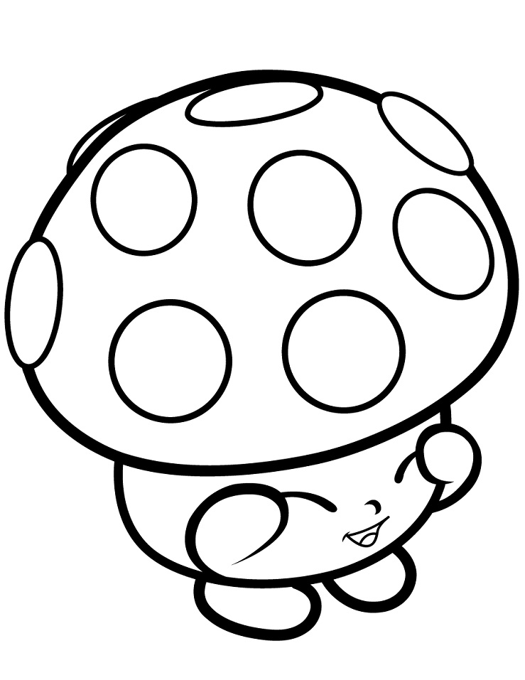 Mushroom Miss Mushy Moo Coloring Page Free Printable Coloring Pages