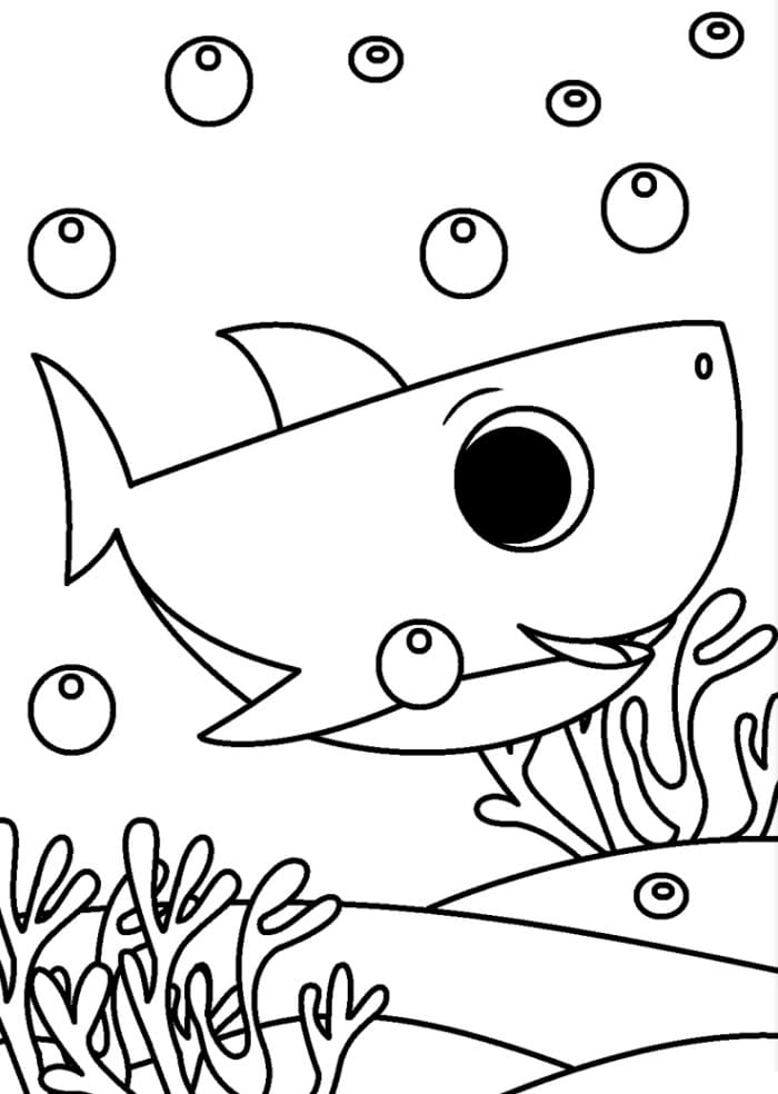 Mommy Shark And Daddy Shark Coloring Page Free Printable Coloring