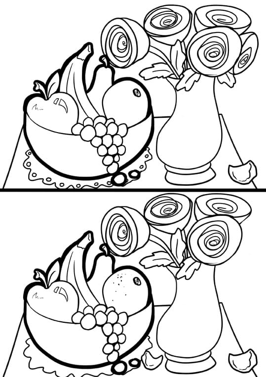 Printable Find Differences Coloring Page Free Printable Coloring My
