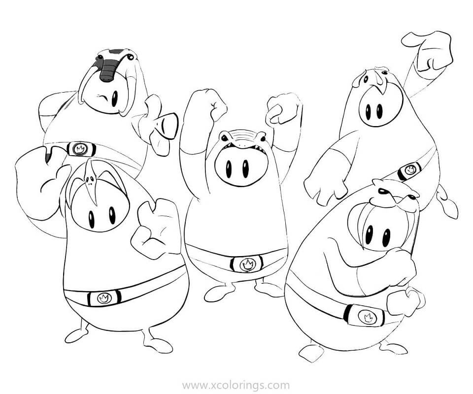 Fall Guys Coloring Pages Print For Free Wonder Day Coloring Pages