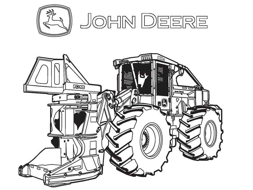 John Deere Tractor Coloring Page Home Design Ideas