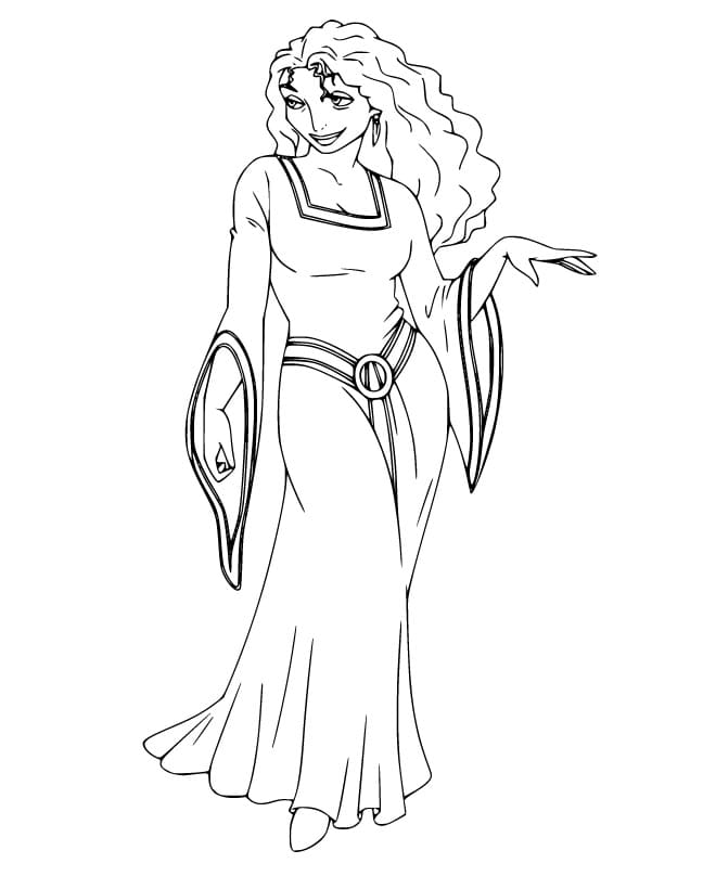 Tangled Mother Gothel Coloring Pages 2808 Hot Sex Picture