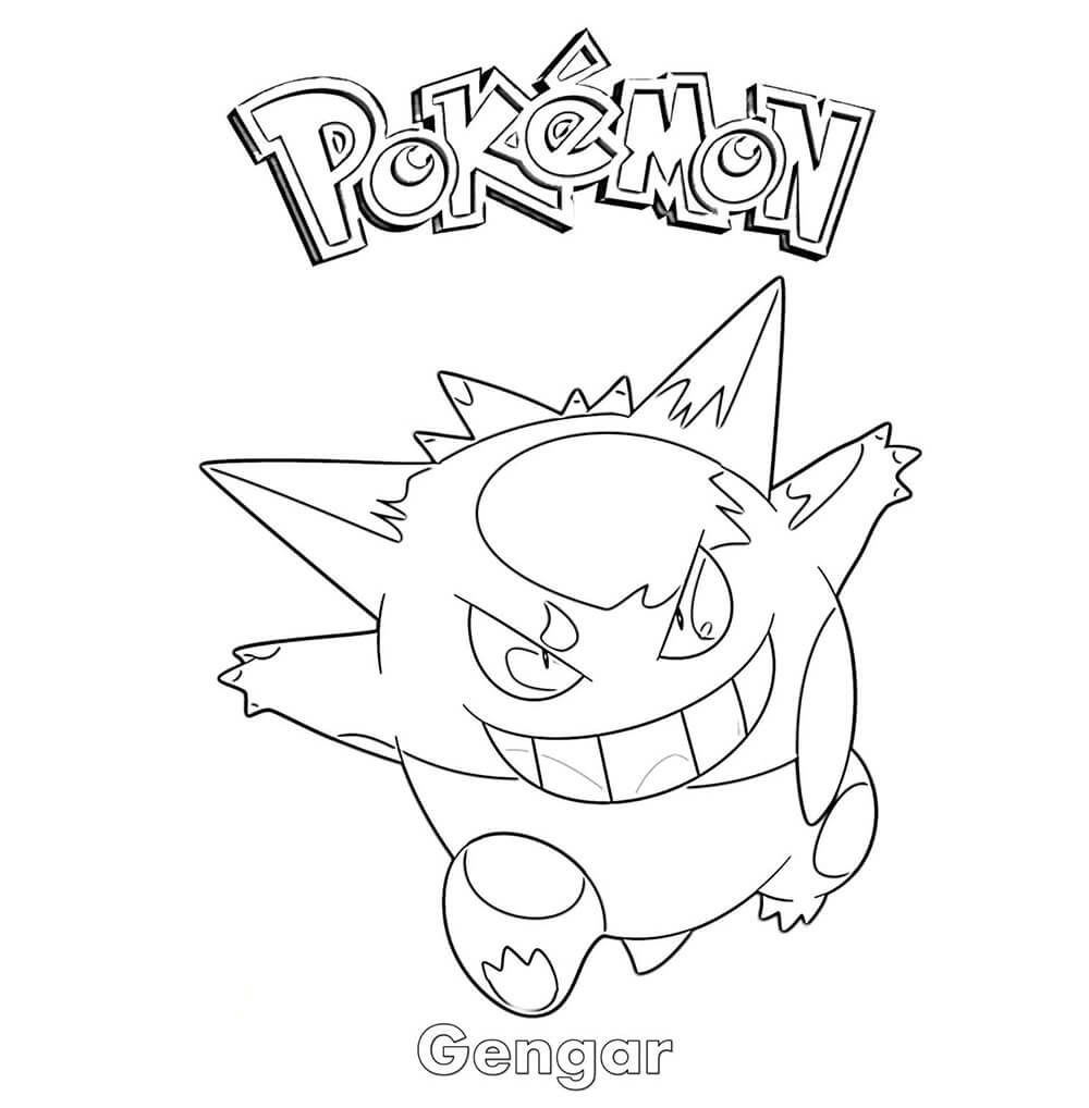 Free Gengar Pokemon Coloring Pages Free Printable Coloring Pages Porn