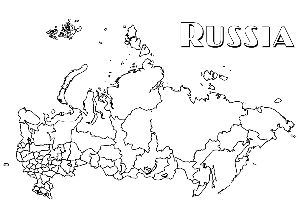 Blank Russia Map Printable