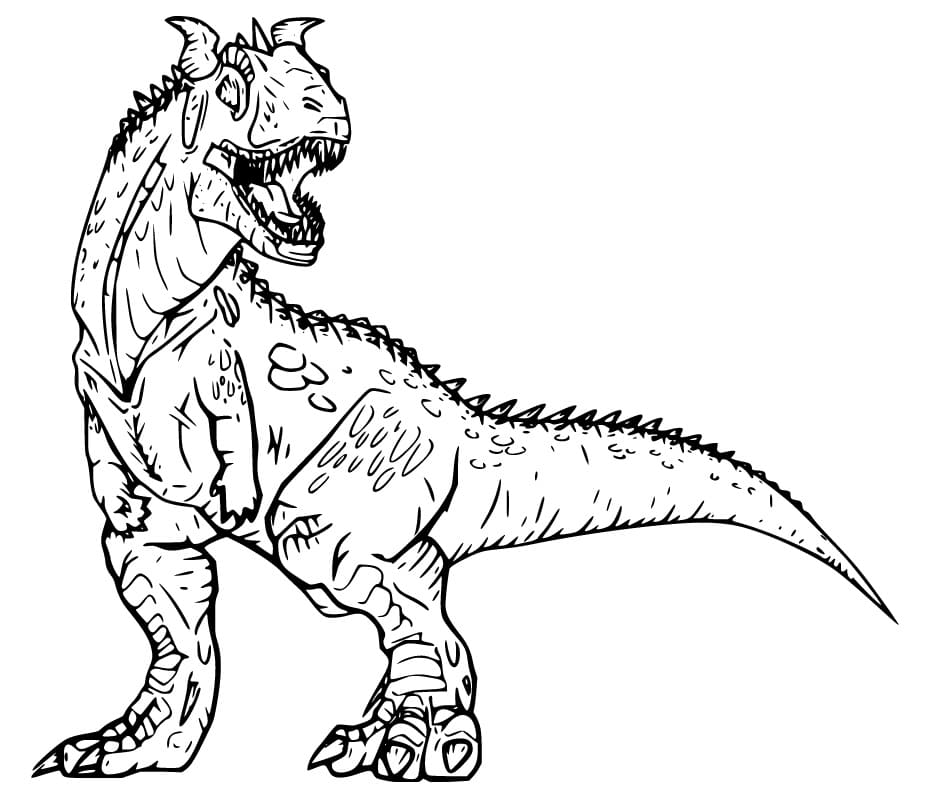 Printable Carnotaurus Coloring Page Free Printable Coloring Pages For