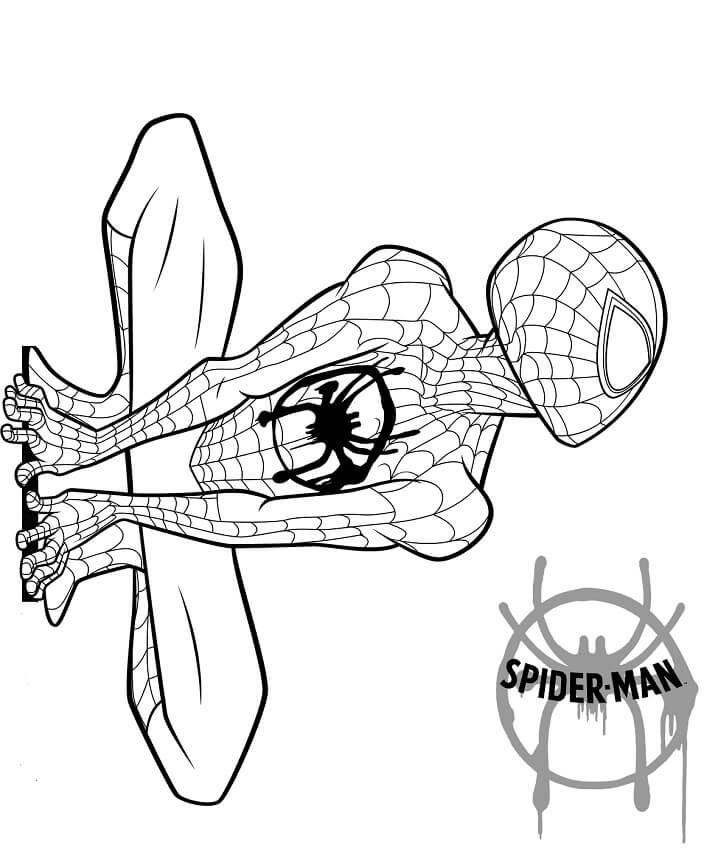 Spider Man Miles Morales Coloring Page Free Printable Coloring