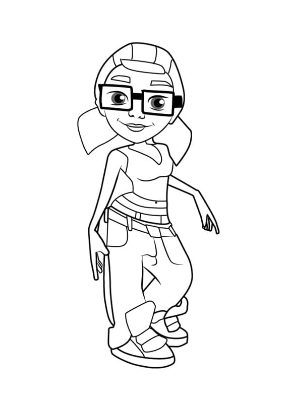 Mobile Subway Surfers Coloring Coloring Pages