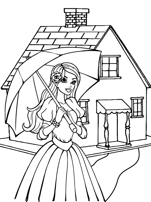 Barbie Movie Coloring Page