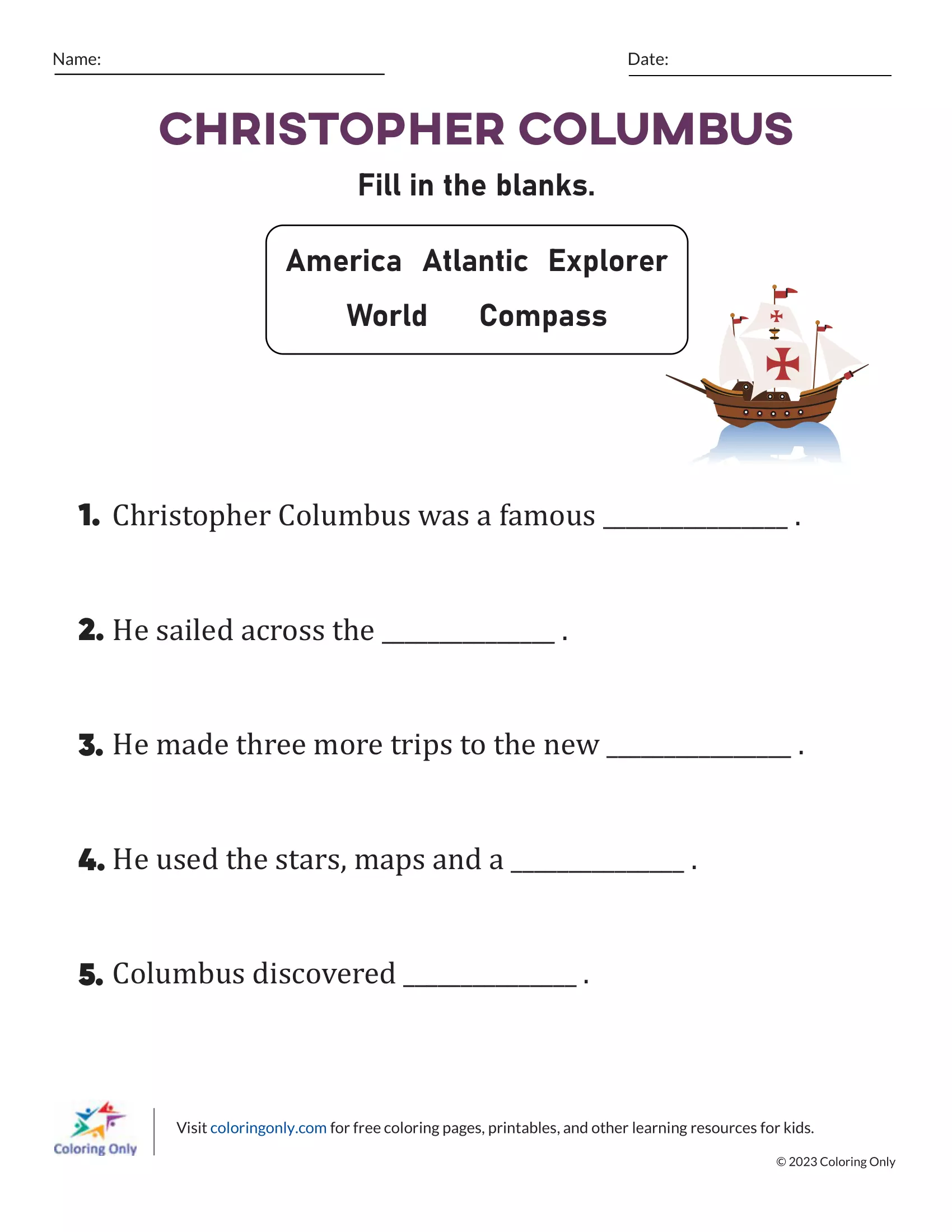 Continent Puzzle Free Printable Worksheet