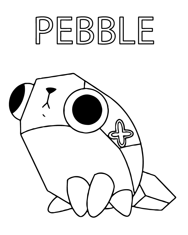 Dandys World Pebble Coloring Page