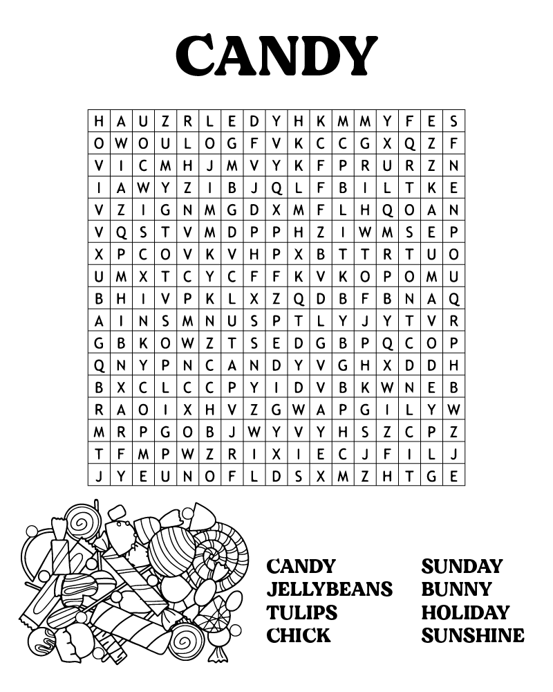 Easter Word Searches Holiday Coloring Page Free Printable Coloring