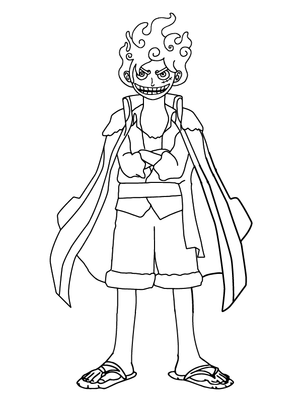 Superhero Luffy Gear Coloring Page F Rbung Seite Kostenlose Druckbare Malvorlagen F R Kinder