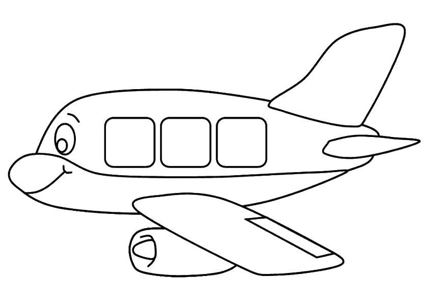 A Cartoon Airplane