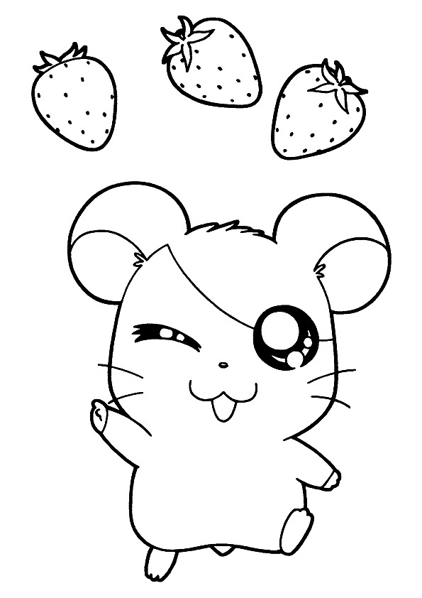 Hamtaro And Strawberries