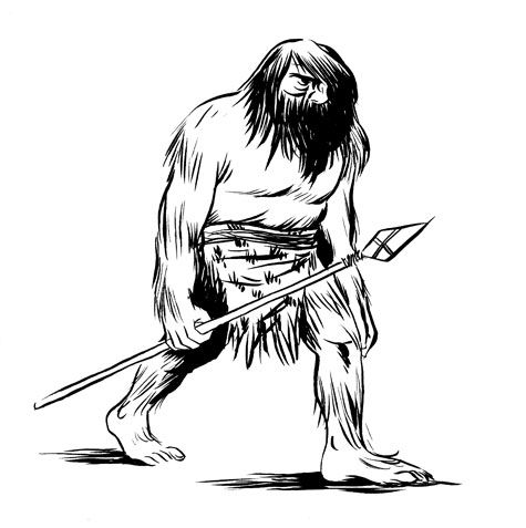 Caveman With Javelin