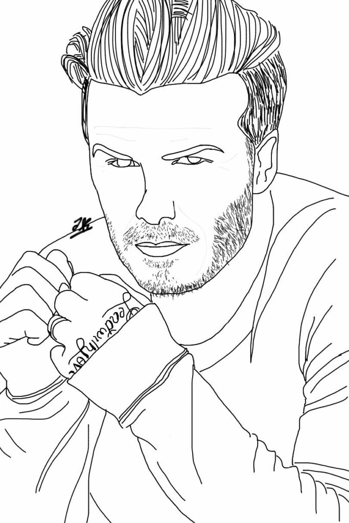 Handsome David Beckham