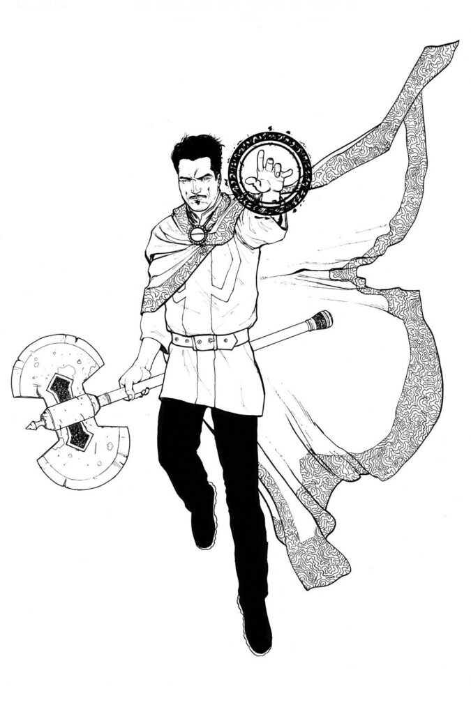 Doctor Strange With Magic Axe