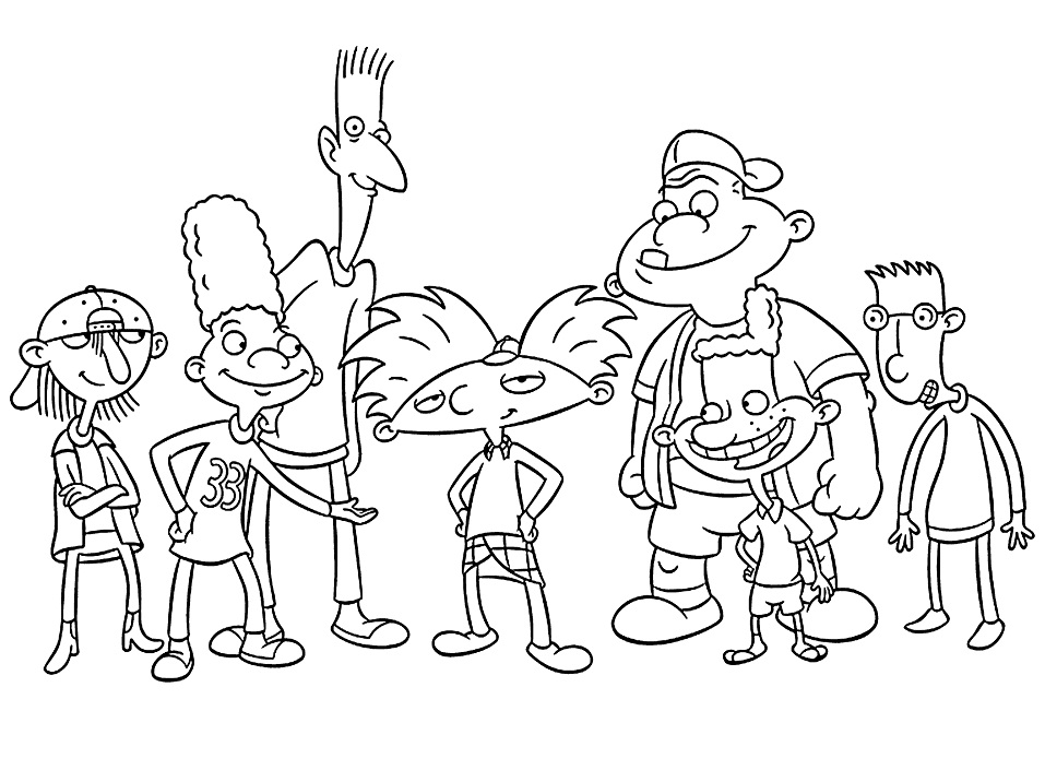 Hey Arnold! Coloring Pages