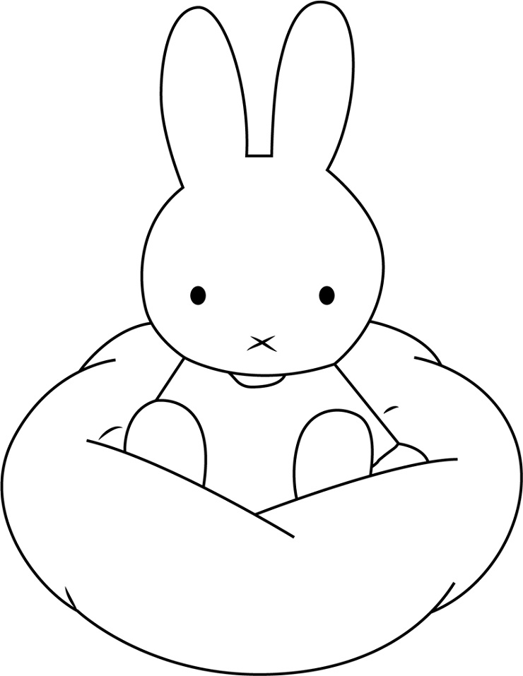 Miffy sitzt