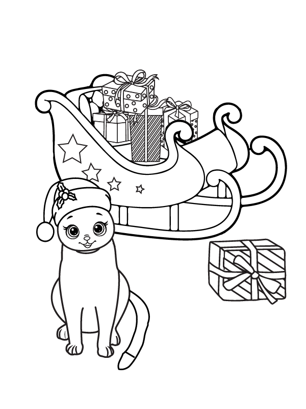 Adorable Cute Cat Christmas