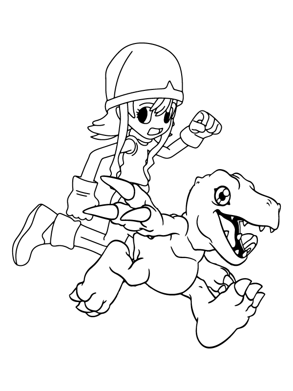 Digimon Coloring Page-13