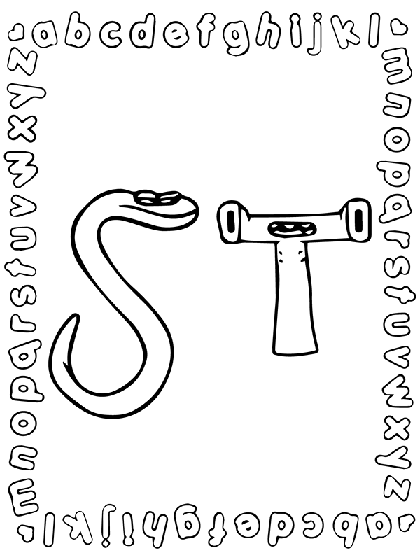 Alphabet Lore Letter S and T