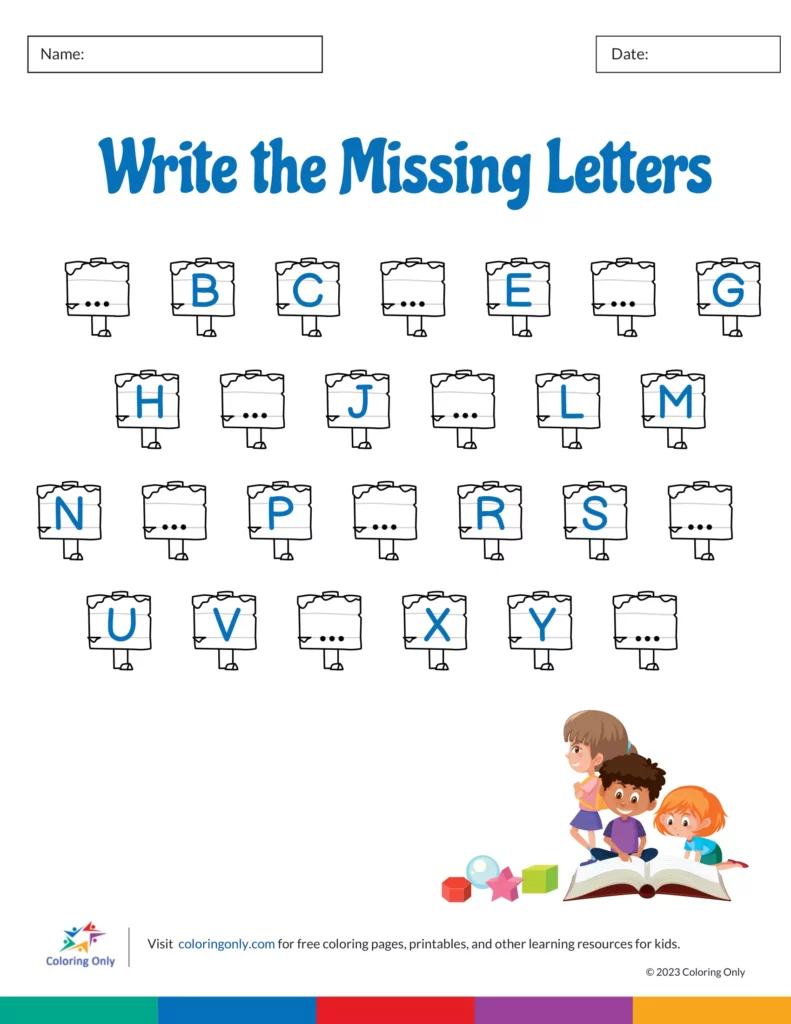 Write the Missing Letters