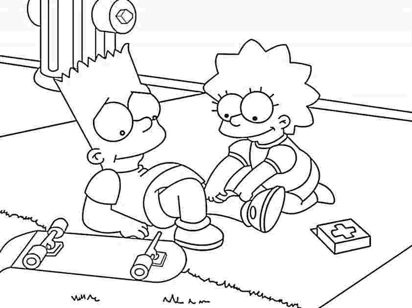 Bart und Lisa Simpson