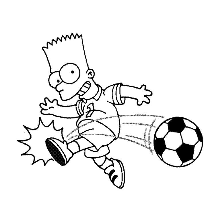 Bart spielt Fußball