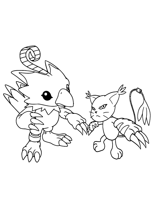 Digimon Coloring Page-02