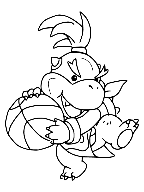 Bowser Jr.  Playing Basketball