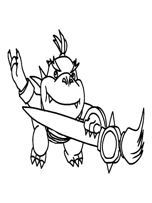 Bowser Jr. with His Brush