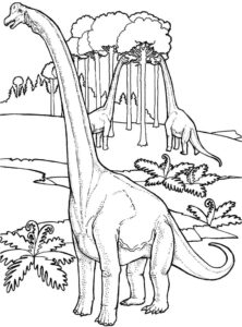 Ausmalbild Brachiosaurus