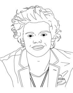 Celebrities Coloring Page